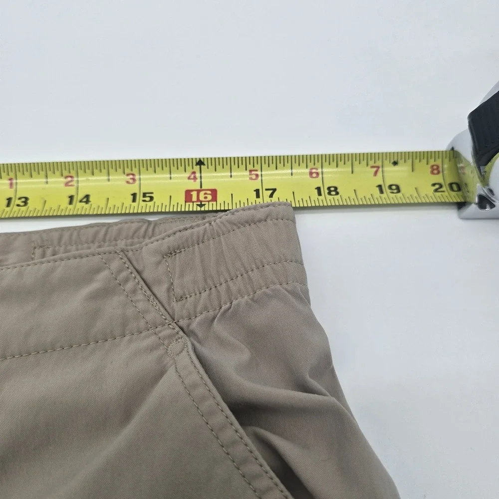 Patagonia Mens Size 36 Nylon Hiking Cargo Pants Tan Cuffed Hem Outdoor